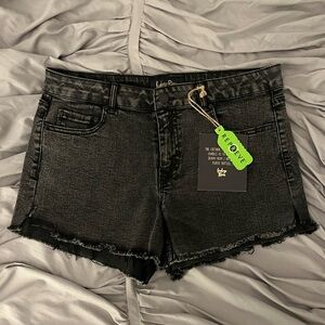 Black Denim Women's Shorts